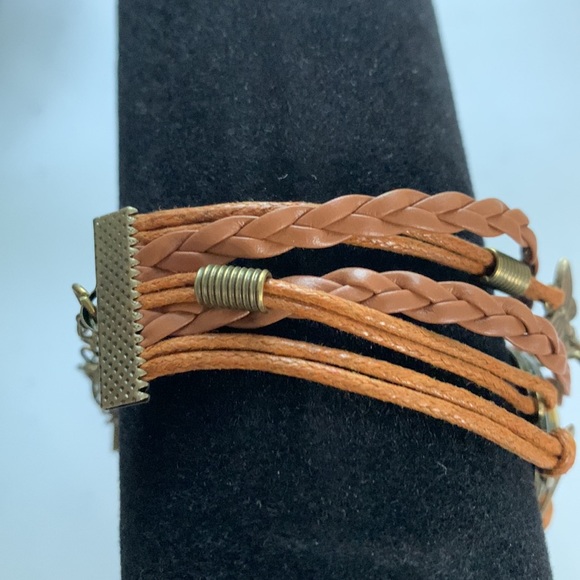 - Brown strand bracelet great layered look adjustable - Picture 4 of 4